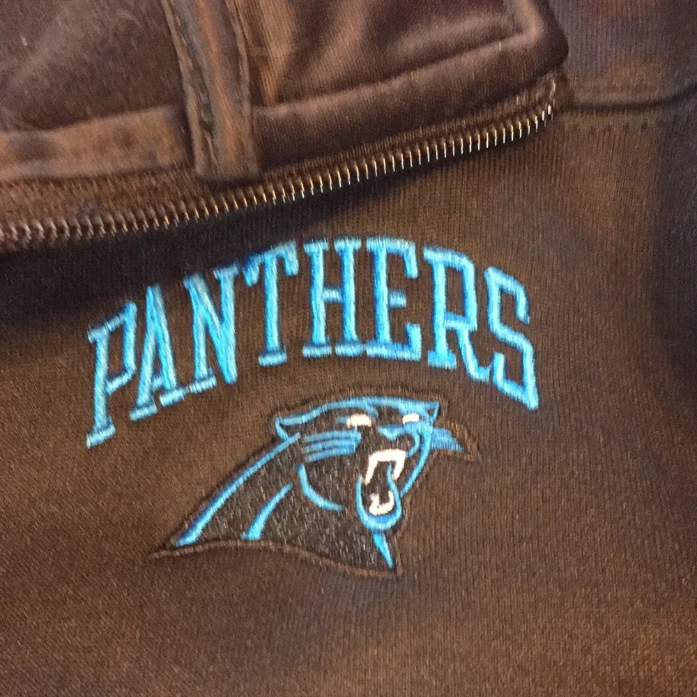 NFL Team Apparel Carolina Panthers Full Zip Jacket Size Youth XL